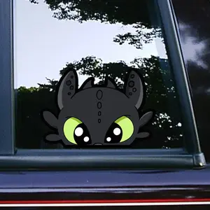 Cute Dragon Peeker Peeking Peekabo Car Decals Movie Wall Decorative Bumper Sticker Waterproof Weatherproof Cute Characters Tumblers Mugs 5