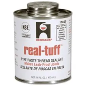 212 MAIN Oatey 15620 Real Tuff PTFE-Based Thread Sealing Putty, 0.50 pt, Brush-Applied, Leak-Proof