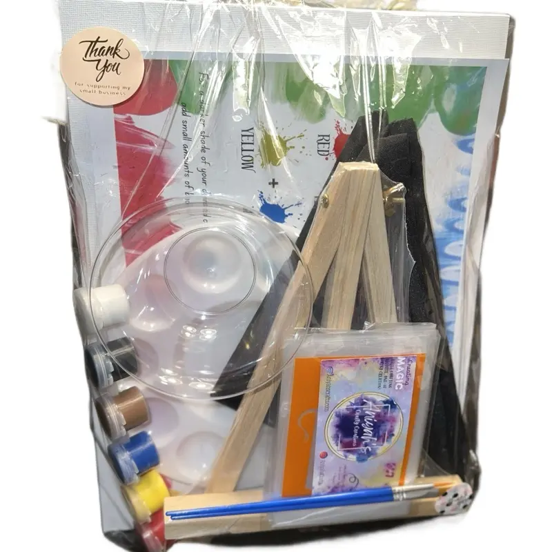 Crafty Paint Kit with Assorted Tools and Materials for Creative Art Projects