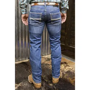 Rock & Roll: Medium Vintage Pleather Denim Riffle Skinny Fit Jeans