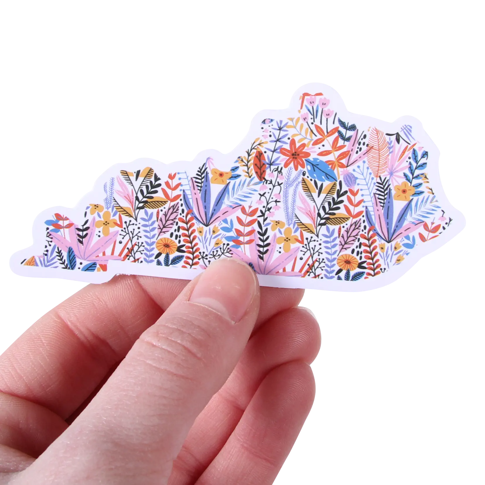 Kentucky Flower Floral Pattern Sticker