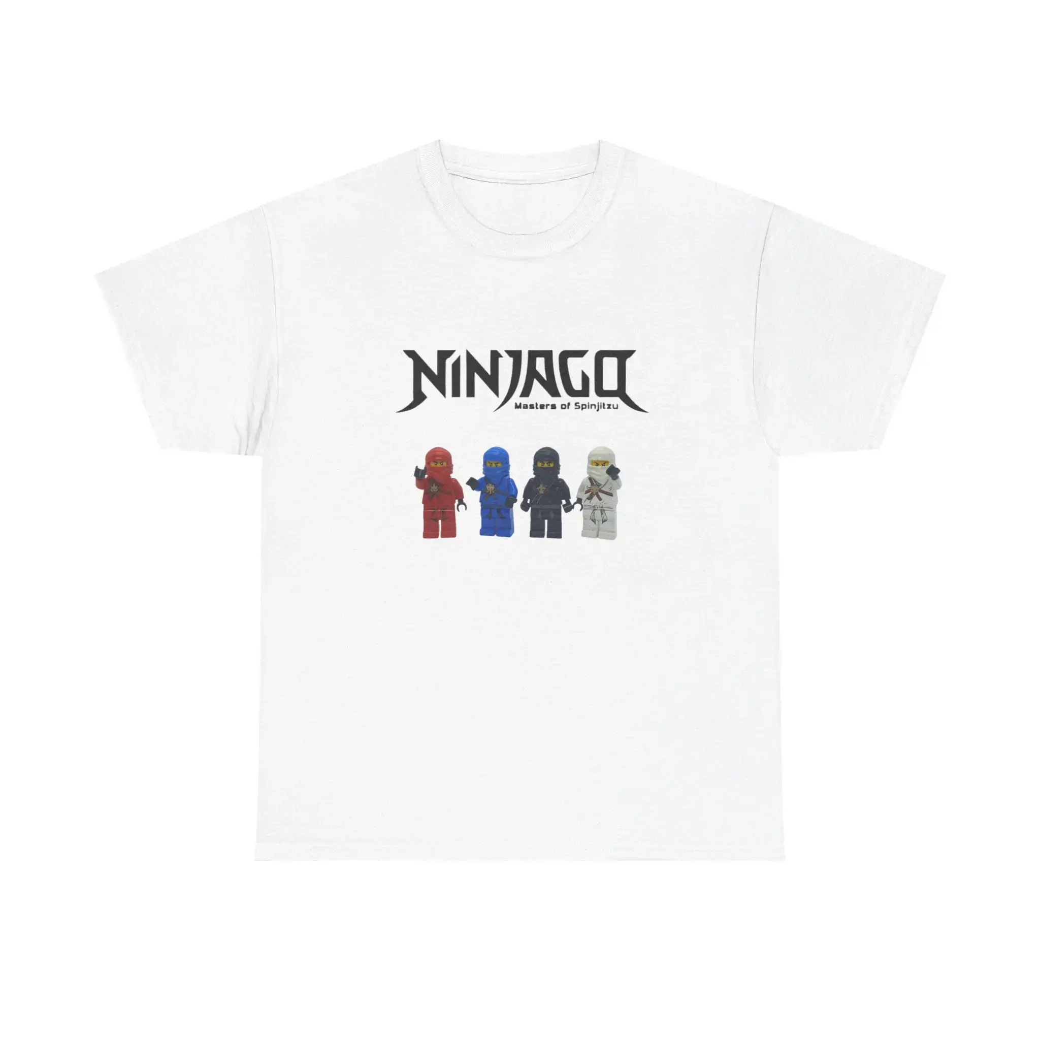 Ninjago Retro T-Shirt for Fans Classic Style Casual Short Sleeve Top Comfortable Soft Cotton Tee