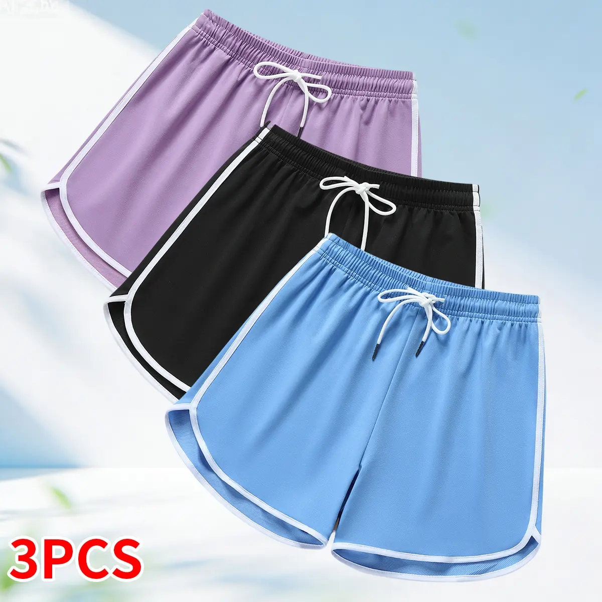 3-pack women’s casual athletic shorts with drawstring and elastic waistband; suitable for outdoor sports, fitness, running, and casual wear; athletic shorts, women’s clothing, women’s shorts 3-pack women’s casual athletic shorts with drawstring and elastic waistband; suitable for outdoor sports, fitness, running, and casual wear; athletic shorts, women’s clothing, women’s shorts