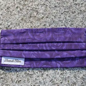 Handmade Cotton Face Mask - Purple Rose