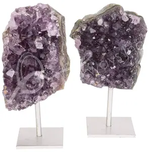 (PC)SPECIMEN - AMETHYST C ON SILVER STAND 3-4.5"