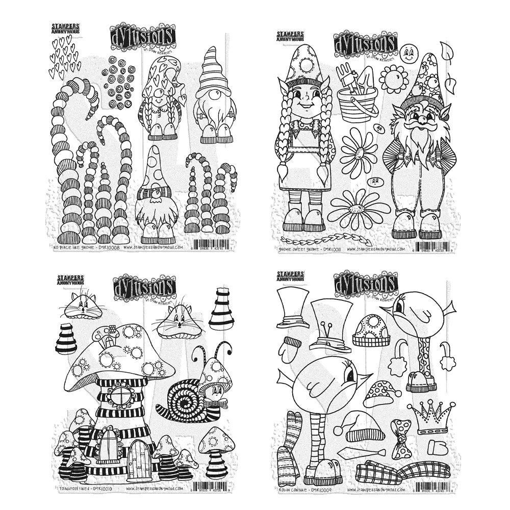 Dylusions Cling Mount Stamp Bundle