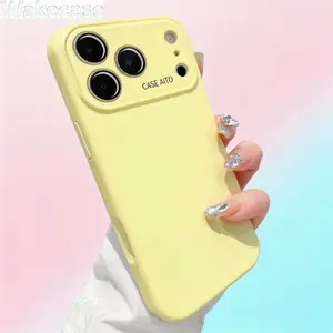 CAFELE Silicone Phone Case for iPhone 17 16 15 14 13 12 Series Slim Protective Cover Satin Smooth Touch Shockproof Anti Scratch Case with Full Camera Protection and Microfiber Lining Compatible with Pro Max,US Local Fast Shipping