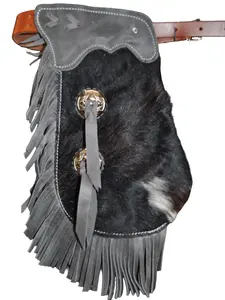 R Bar K/Custom Made Leather Chinks /Size 2T Leather Kids Chinks/Hair On Cowhide Kids Chinks