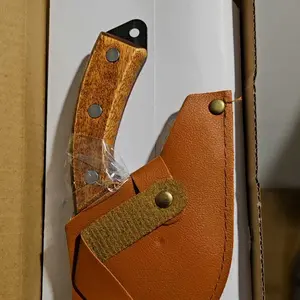 kitchen AWEE Meat Cleaver for Meat Cutting, Hand Forged Butcher Knife with Wood Handle, Full Tang Chopping Cleaver for Kitchen Outdoor BBQ Camping，Meat Cleaver for Meat Cutting, High Carbon Viking Knife, Full Tang Chef Kitchen Butcher Knife for Home