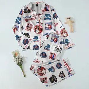 Heated Rivalry & Hollanov Inspired Satin Pajama, LGBT Hockey Romance, Heated Rivalry Fan Gift, Movie Inspired Pajama