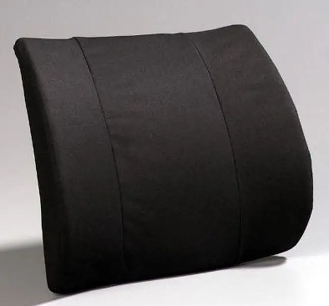 212 MAIN A6006 Premium Contoured Shape Memory Foam Lumbar Pillow - Flat Back Molded, Adjustable Strap Easy-Attach Lumbar Support for Outdoor Sofas