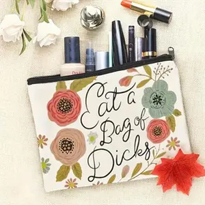 Chic Storage Bag with Floral Pattern, Lightweight Multi-functional Fashion Makeup Bag, Casual Travel Makeup, pouch organizer