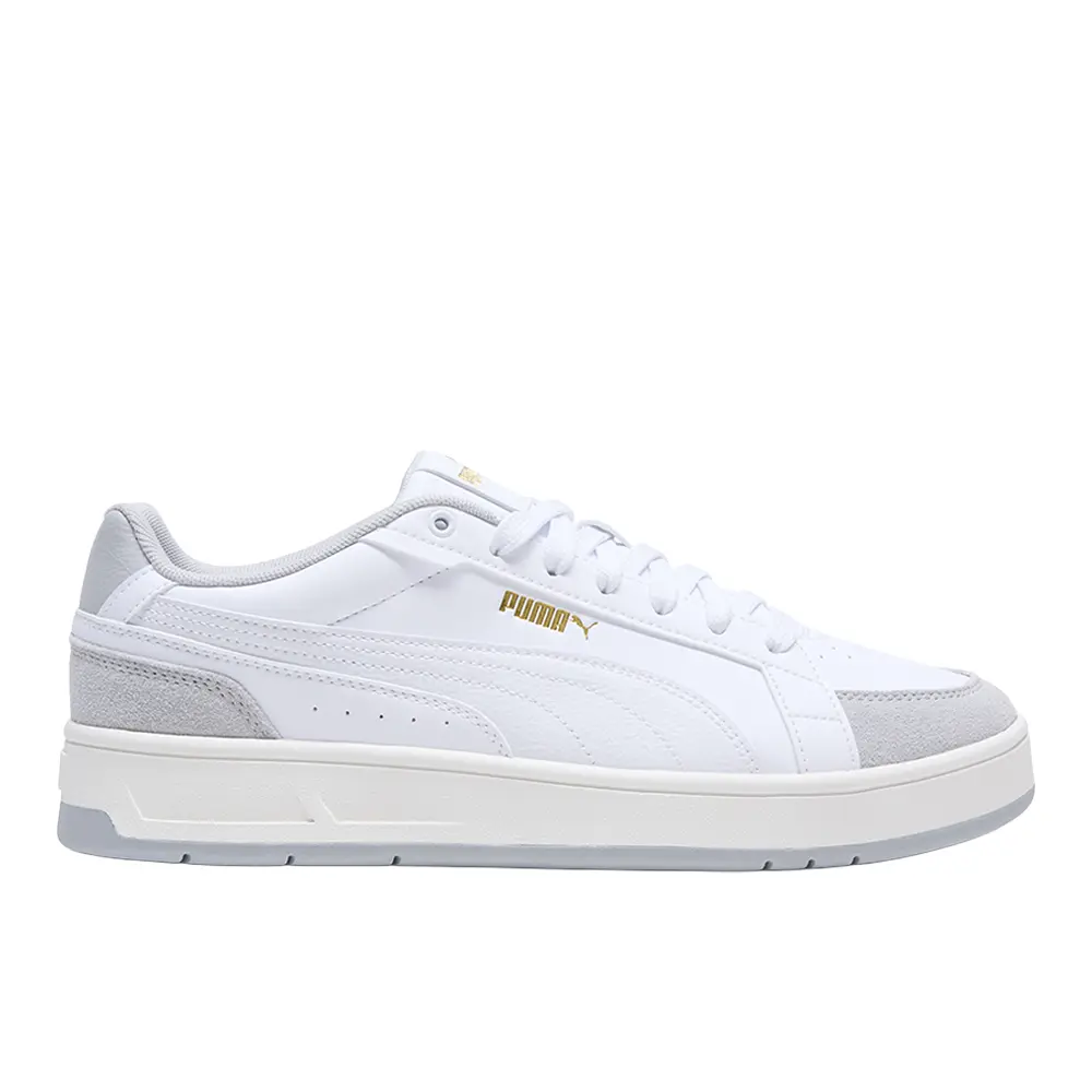 PUMA Mens Court Classico Sport Lace Up Sneakers Shoes Casual - White