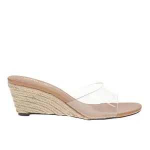 Seychelles Womens Just Like That  Casual Sandals Casual Low Heel 1-2" - Beige, Clear