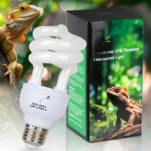 UVB Bulb 5.0 UVA UVB Reptile Light Bulb, 13W UVB Light for Reptiles UVB Lamp for Turtle Frog Snake Chameleon Ball Python Iguana Tank