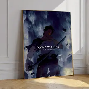 Yami Sukehiro Black Clover Poster - Black Bulls Captain Character Art Paper Print, Mountable Home Decor Wall Art for Shonen Manga Fans