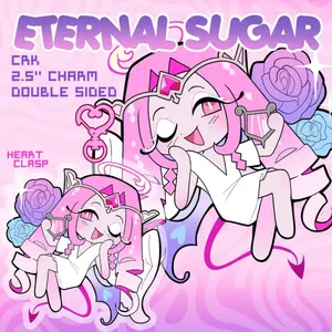 ETERNAL SUGAR COOKIE Keychain || Crk, Cookie Run Kingdom ||  2.5" in Keychains