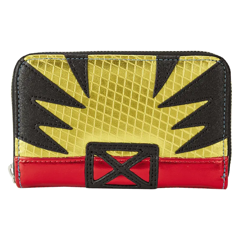 Marvel Metallic X-Men Wolverine Cosplay Zip-Around Wallet, Glitter, Card Slots