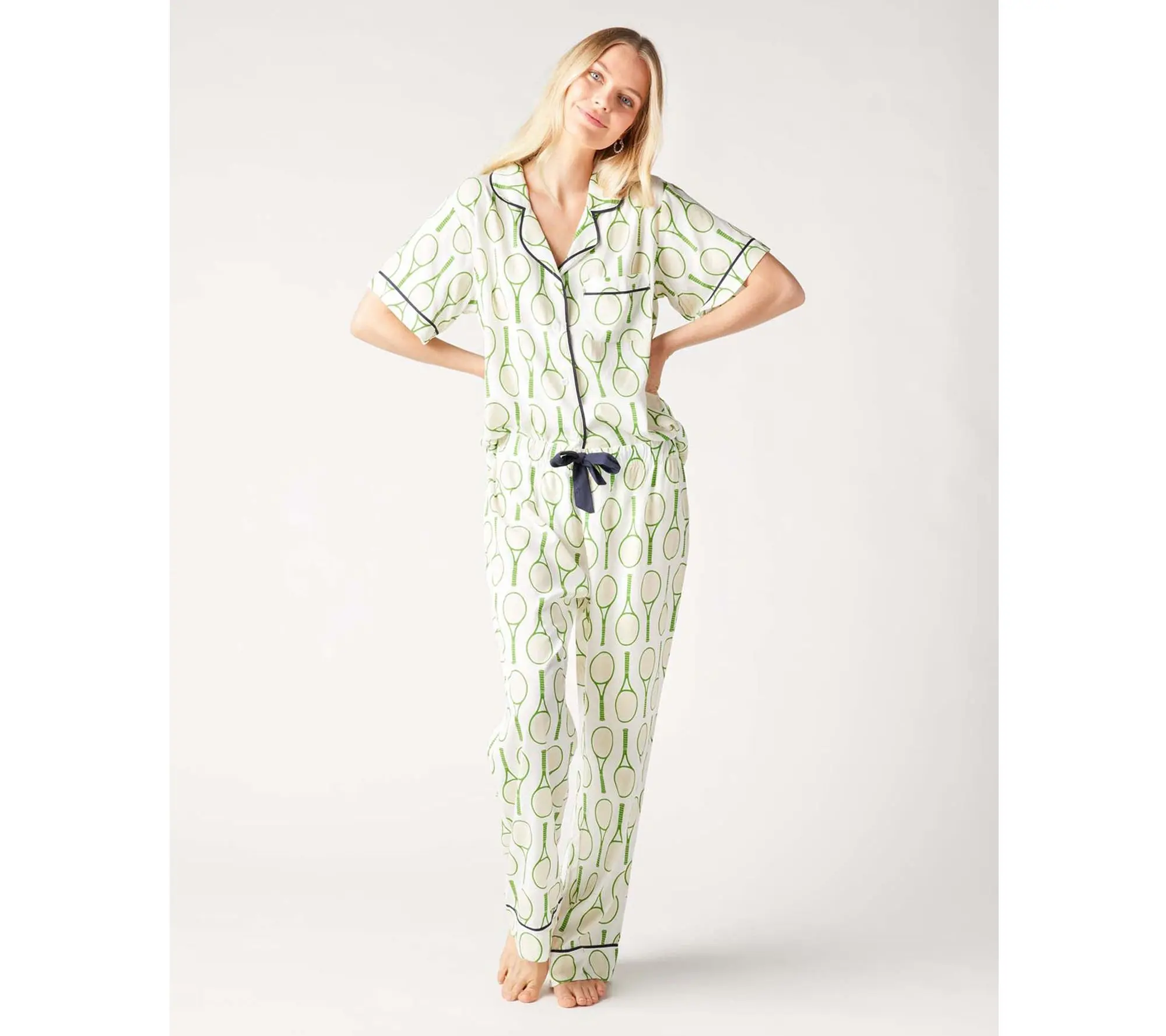 Katie Kime Tennis Time Pajama Pants Set