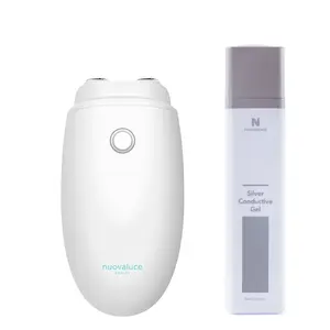 Face Massager Skincare Mini Device and Premium conductive Gel - Facial Comfort Massager for Men and Women  Neck & Face Skin Tightening & Firming Massager Beauty Skin Device Wrinkle Reduction Facial skincare Gift Device