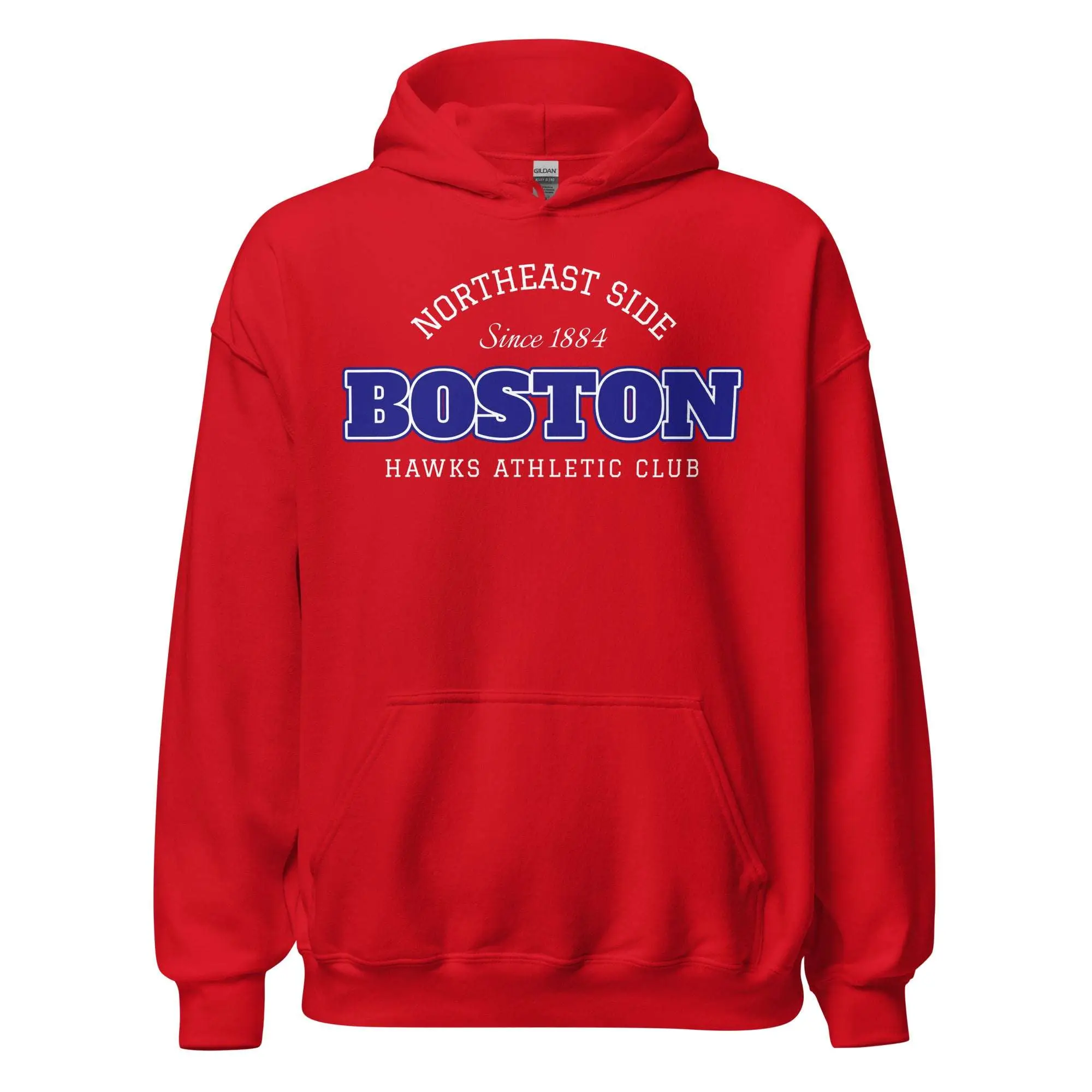 Boston Hawks Athletic Club Hoodie – Vintage Collegiate Cotton Blend