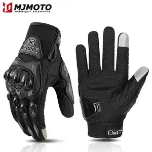 Ummer Breathable Full Finger Motorcycle Gloves Non-slip Wear-resistant Motocross Racing Gloves Touch Screen Moto Biker Gloves