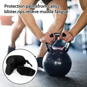 Barbell palm protector - Reduces friction and palm pain during weightlifting. Anti-callus silicone pads are suitable for deadlifts, pull-ups, and heavy weightlifting. No more cracks!