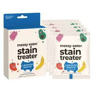 Quick Powerful Hypoallergenic Cleaner Stain Remover Cleaning Wipes for Clothes & Sofa, Multi-Purpose Wet Wipes, Effective Spot Cleaner, Fabric Cleaner, Powerful Cleaning Solution, Pack of 5