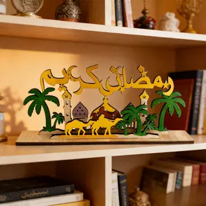 Eid Mubarak Candle Holder, Islamic Style Boho Festival Candlestick, Ramadan Decor Metal Candleholder, Muslim Home Table Decoration, Interior Decoration Accessories