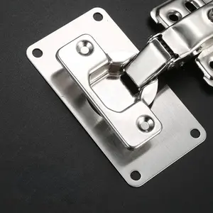 Cabinet Door Hinge Repair Kit, 4-Hole Hinge Repair Fixing Plate, Kitchen Cabinet Door Lock Door Hinge Repair Replacement Kit, Locking Hinges