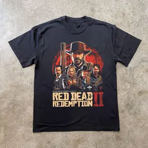 RED DEAD REDEMPTIONHEAVYWEIGHT BLACK T-SHIRT