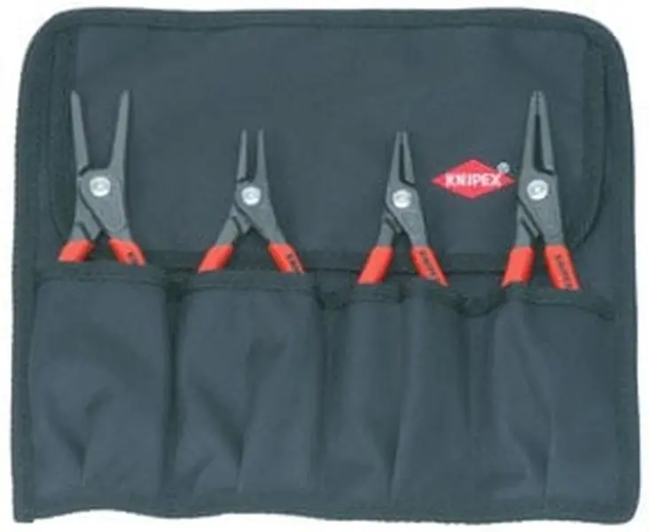 Knipex KNT-001957 4-Pc. Circlip Retaining Ring Pliers Set, Precision Tools for Circlip Rings with Quick-Release Function