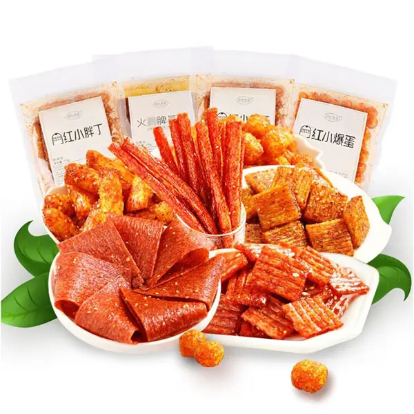 Latiao Gift Pack Spicy Gluten Chinese Speciality Leisure Food Vegan Food Made From Wheat Flour Chilli Spices High Chilli Noodles Celebrity Chilli Noodles Suitable for Potluck Office