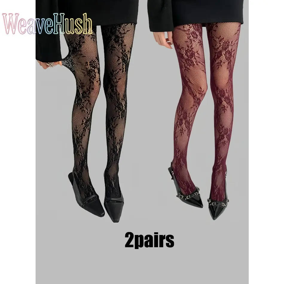 Women's Elegant Fishnet Pantyhose with Mesh Pattern, Comfortable & High-Stretch, Full Length Women's Clothing for Daily Wear, Tights, Women's Clothes