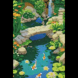 Koi Fish Diamond painting, Crystal Diamond Painting Kit, Frameless