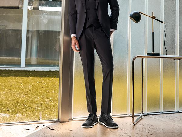 Bruno Marc Men's Wide Fit Casual Dress Sneakers