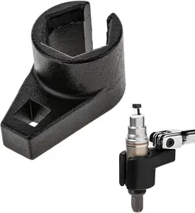 Sensor Socket, 3/8-Inch Drive by 7/8-Inch 22mm  Sensor Socket O2 Sensor Remover, Offset 6-Point  Sensor Socket Wrench for  ,  Accessories