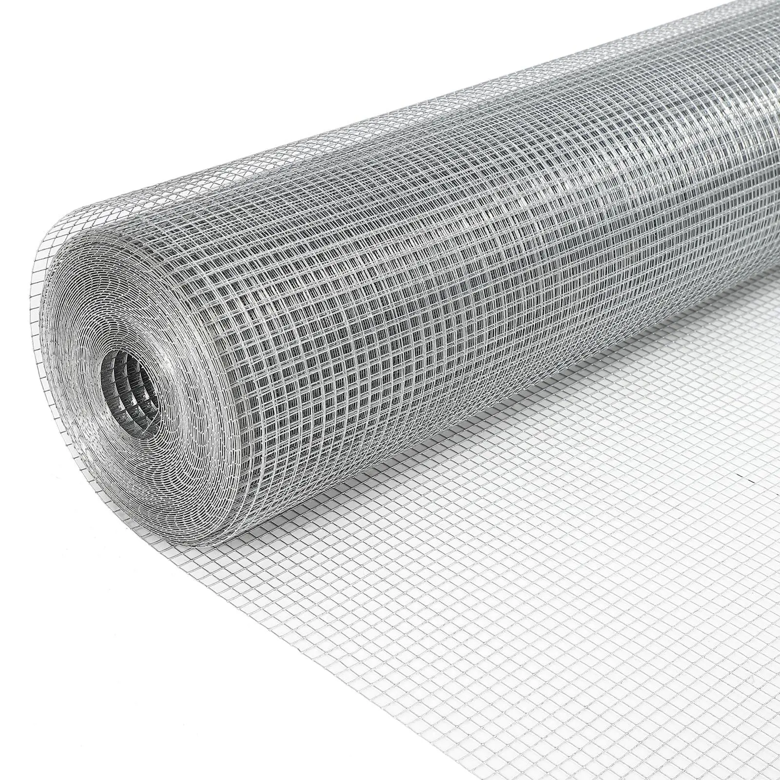 1/2inch 72inx100ft 19 Gauge, Chicken Wire Fence Wire Mesh Fence Galvanized Steel Poultry Netting Garden Fence Tree Guard Wire Fence Rolls Hardware Cloth for Yard Vegetable Plant Protection