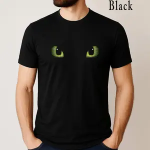 Toothless Night Fury Eyes T-Shirt, How to Train Your Dragon Gift, Realistic Eyes, Night Fury T-shirt, Gift for Him or Her 7SVT8V WKH2TH