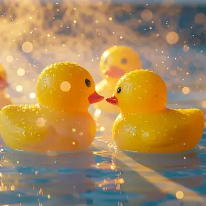 Rubber Duck Toy, Makes Quacking Sounds, Perfect for Pool Parties, Ideal Gift, Store Promo Item, Home Office Decor