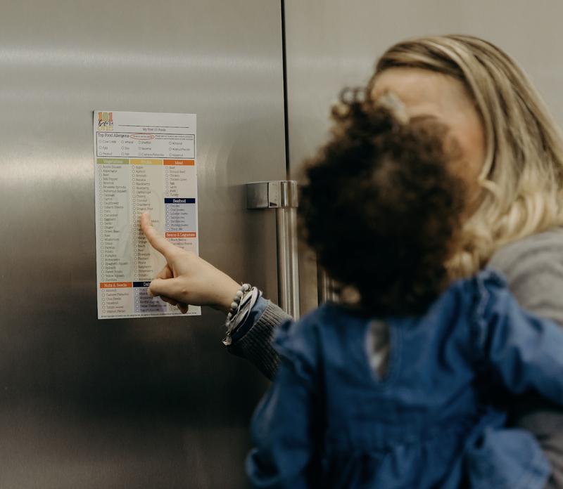 101 before one - 101 Foods Checklist Fridge Magnet - DRY ERASE - Baby Led Weaning List