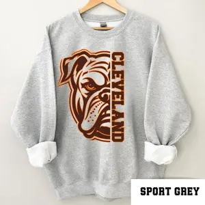 [ Sale off to 50% ] + [ Freeship ] Vintage Cleveland Dawgs Sweatshirt, Retro Ohio Football Crewneck, Cleveland City Fan Apparel, Gift for Football Lover