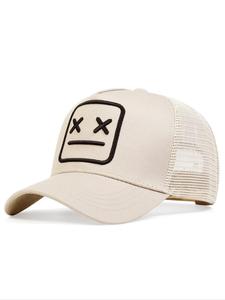 simple graphic embroidered baseball adjustable sun protection cap, casual outdoor sports hat for men & women, unique gifts for women, trucker hats women, beach essentials