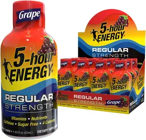 5-hour ENERGY Shot, Regular Strength, Grape, 1.93 Ounce 12 Count