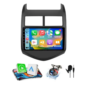 Car Radio Stereo for Chevy Aveo Sonic 2011 2012 2013 2014 2015 with Wireless Android Auto/Carplay, 2G+64G, 9 inch, Android 13, Touch Screen with SWC, WiFi, GPS, Navigation, Bluetooth, Backup Camera
