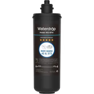 Replacement Filter Cartridge for Waterdrop 10UA/10UB Under Sink Water Filter, Reduces PFAS, PFOA/PFOS, Lead, Chlorine, Bad Taste & Odor, NSF/ANSI 42 Certified, 11K Gallons High Capacity