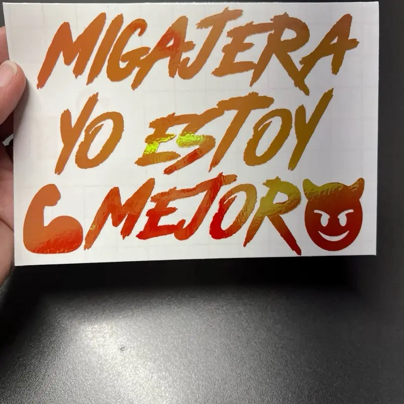 Migajera Holographic Vinyl Decal for Walls Windows or Smooth Surfaces