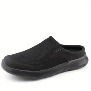 Men's casual slip-on sneakers, breathable mesh upper, durable MD sole, comfortable low-cut design, suitable for indoor and outdoor wear