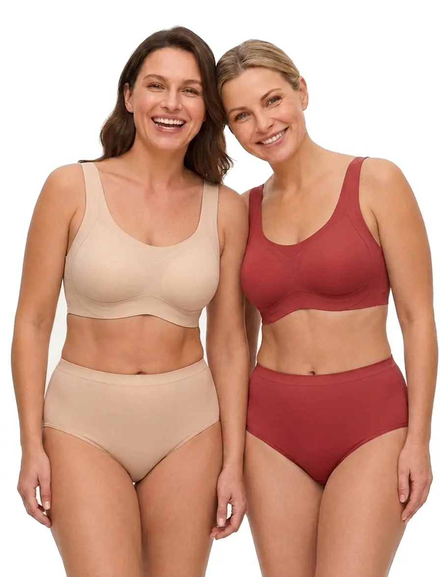 SOFT INTENTION Anti Gravity T shirt Bra Wireless Pull Over Bra Jelly Bra Lightly Padded
