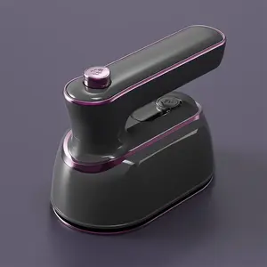 Portable clothes for travel steamers: 2-in-1 mini handheld clothing ironing machine, purple handheld hanging ironing machine, foldable large steam electric iron ironing machine, dry and wet dual ironing, home dormitory portable ironing buck